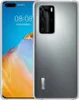 A transparent silicone case for a Huawei P40 Pro phone is shown, with the phone itself visible inside the case. Náhled obrázku produktu