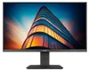 A black MSI monitor displaying a colorful image of a modern skyscraper. Podgląd zdjęcia produktu