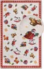 A Christmas-themed rug with various toys and festive elements. Podgląd zdjęcia produktu