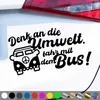 PantherPixel Fahr Mit Dem Bus Aufkleber Denk An Die Umwelt Produktbild-Vorschau 1