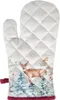 Clayre & Eef Ofenhandschuh 18x30 cm Weiß Rot Baumwolle Produktbild-Vorschau 2