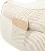 Poltrona pouf in velluto a coste BANANAIR 100x110 cm bianco Anteprima dell’immagine prodotto 6