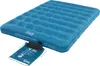 A blue inflatable mattress with a carrying bag in front of it, on a white background. Podgląd zdjęcia produktu