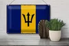 Blechschild Flagge Barbados 30x20cm Retro Flag of Barbados Produktbild-Vorschau 4