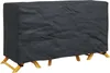 vidaXL Copridivano nero a tinta unita 180 x 70 x 90 cm 420D Anteprima dell’immagine prodotto 3