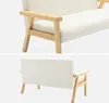 Divanetto per bambini in legno di hevea a 2 posti, Bianco Anteprima dell’immagine prodotto 3