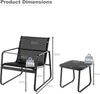 KOMFOTTEU 3 pezzi. Set da balcone Bistro, set di mobili da Anteprima dell’immagine prodotto 5