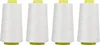 4 Stück Overlock-Garn, weiß, Premium-Polyester, robust, Produktbild-Vorschau 1