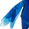 Close-up of a blue costume sleeve with layered fabric details. Produktbild-Vorschau