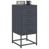 vidaXL Table de nuit anthracite 36x39x78 cm acier Voir les images du produit 4