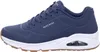 A side view of a blue Skechers sneaker with a white sole and brown outsole. Náhled obrázku produktu