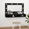 vidaXL Zrcadlová skříňka s LED černá 90x31,5x62 cm Náhled obrázku produktu 2