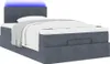 vidaXL Ottoman-lit avec matelas & LED gris foncé 120x200 cm Voir les images du produit 3