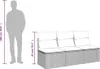vidaXL Gartensofa mit Kissen 3-Sitzer Braun Poly Rattan Produktbild-Vorschau 10
