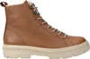 A side view of a single brown leather boot. Anteprima dell’immagine prodotto