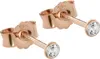 1 Paar 2,3mm Ohrstecker 925 Sterling Silber Rosegold Produktbild-Vorschau 1