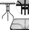 Gartentisch Glastisch Beistelltisch Balkontisch Viereckig Produktbild-Vorschau 4