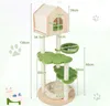 COSTWAY Arbre à chat 139cm, Arbre à chat multicouche avec Voir les images du produit 3