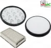 Three vacuum cleaner filters are displayed on a white background. Produktbild-Vorschau