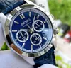 Seiko Chronograph Blue Spirit Herrenuhr Sbtr019 + Box Produktbild-Vorschau 1