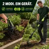 2-in-1 Akku-Bodenfräse, 100mm, elektrische Gartenfräse Mit Produktbild-Vorschau 2