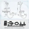 JOHO Thermostat Duschsystem mit Duscharmatur und Produktbild-Vorschau 7