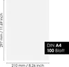 OfficeTree 100 Blatt Transparentpapier weiß DIN A4 - 90 Produktbild-Vorschau 2
