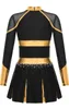 Cheerleading Mädchen Kostüm Set – Neckholder Tanzkleid mit Produktbild-Vorschau 3