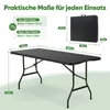 Sekey Buffettisch Klappbar Campingtisch Kunststoff mit Produktbild-Vorschau 4