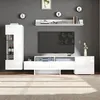 TV Wohnwand Set 3-teilig,Hochglanz TV Wohnzimmermöbel-Set Produktbild-Vorschau 3