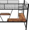 okwish Hochbett 90x200 cm, Bettgestell Metallbett Eisenbett Produktbild-Vorschau 6