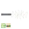 A battery-powered string of lights with star-shaped bulbs attached to a silver cylindrical battery pack. Produktbild-Vorschau