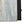 A close-up view of a section of a wine rack with a wood-like texture and a black metal frame. Podgląd zdjęcia produktu