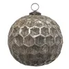 Clayre & Eef Weihnachtskugel XL Ø 15 cm Braun Glas Produktbild-Vorschau 1