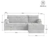 Masseno Ecksofa NOTIA mit Metallgestell, Modulares Produktbild-Vorschau 6