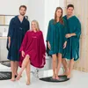 Erwin Müller Uni-Poncho kurz mit Kapuze fuchsia one size Produktbild-Vorschau 3
