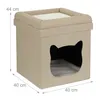 Relaxdays grotta per gatti posto letto zampe di velluto Anteprima dell’immagine prodotto 4