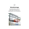 A basketball backboard and hoop mounted on a fence. Produktbild-Vorschau