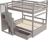 Sweiko Lit superposé en bois massif 140x200cm, Avec Voir les images du produit 11
