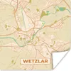 MuchoWow® Poster Wetzlar - Karte - Vintage - Stadtplan Produktbild-Vorschau 1