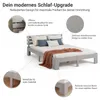 Homestyle4u Holzbett 160x200 mit Lattenrost Doppelbett Produktbild-Vorschau 4