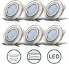 B.K.Licht - 6er Set LED Einbaustrahler 230V 4,8W ultraflach Produktbild-Vorschau 10