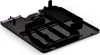 A black plastic component for a coffee machine, likely a drip tray or internal part, shown from a diagonal angle on a white background. Produktbild-Vorschau