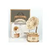 A 3D wooden gramophone puzzle and its packaging are displayed against a white background. Podgląd zdjęcia produktu