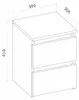 nabbi Nočný stolík Nelen - biela Náhľad obrázku produktu 5