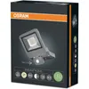 The image shows the packaging of an OSRAM ENDURA FLOOD LED outdoor light. Produktbild-Vorschau