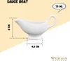 Wilmax Sauciere 75 ml Porzellan Weiß WL-996114/A Produktbild-Vorschau 2
