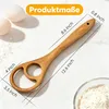 Dänischer Teigbesen Holz 2er Set, Sauerteig Rührbesen aus Produktbild-Vorschau 3