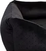 Premium Hundebett Velvet Schwarz XXL – 120x95x25 cm | Produktbild-Vorschau 4