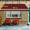 Tenda da sole retrattile da 300 cm con manovella, braccio Anteprima dell’immagine prodotto 5